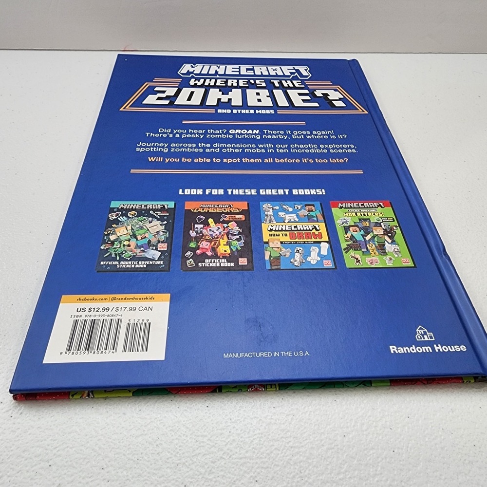 Random House Minecraft: Where's the Zombie? (Hardback) Brand New - Picture 2 of 5